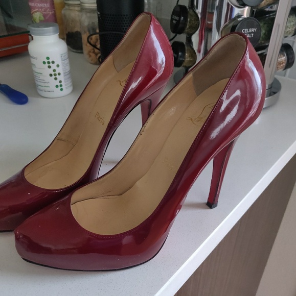 Christian Louboutin Red High Heel Pumps - Picture 2 of 3